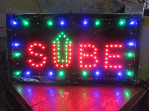 Cartel Led Sube Abierto Oferta X 10 O El Q` Quieras Nacional 1