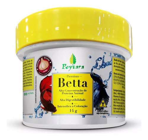 Poytara Premium Betta Feed 14g 0