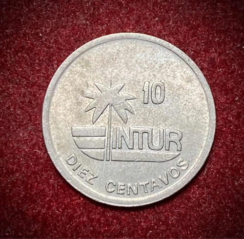 Moneda 10 Centavos Cuba 1989 Km 415 Colibrí Intur Turismo 1