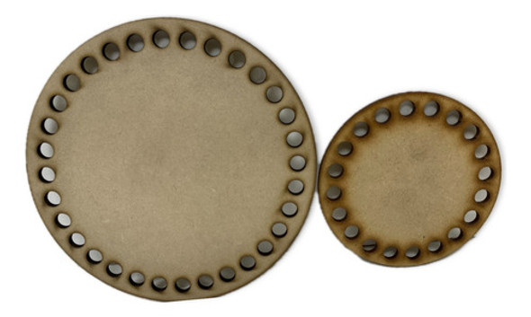 Círculo Fibrofacil Con Orificio Para Tejer Mandala Kit X12u 0