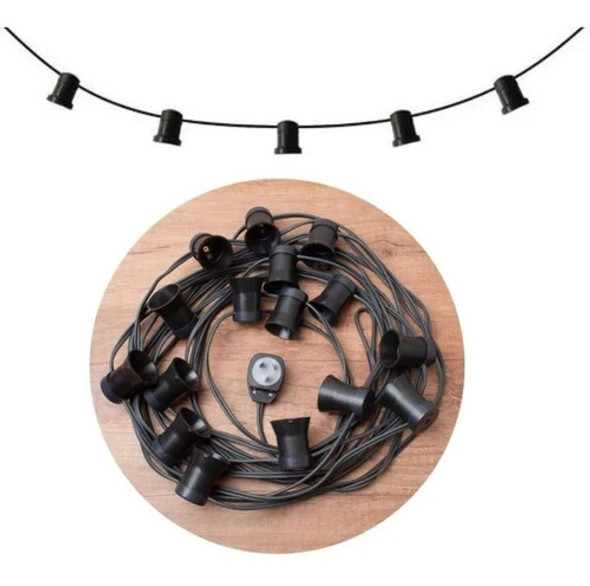 Guirnalda De Luces 10 Mts Retro Vintage Exterior Kermesse 0