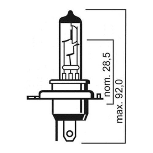 Lampara Faros Principales H4 P43t 12v 60/55w Poli 1