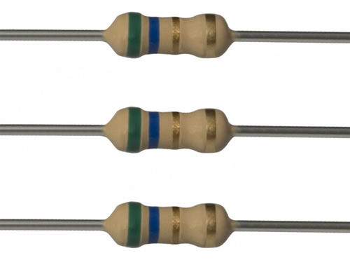 50 Resistencias 2w 5.6 Ohms 5e6 5r6 5% Carbon 0
