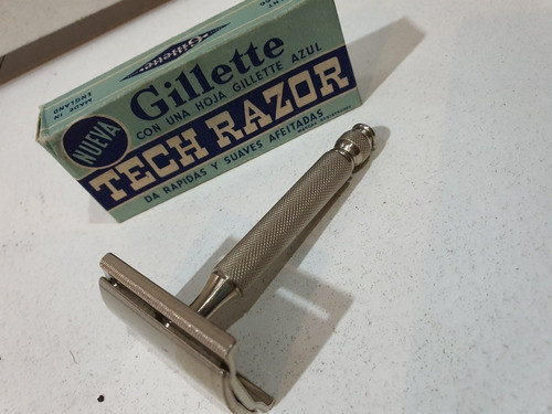 Maquina De Afeitar Gillette Tech Razor-england-barberia 0
