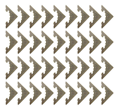 Esquinas De Metal Para Libros Decorativas Vintage 60u 0