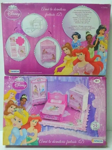 Arma Tu Dormitorio 3 D 29 Pzas.  Tapimovil  Princesas 0