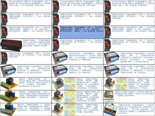 Temporizador Demora Conexion Desconexion Ambos Timer 24v P-p 1