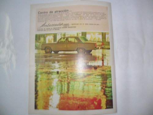 Ambassador 990 Industria Kaiser Automovil Publicidad 1967 0