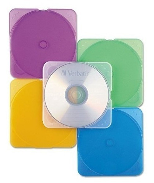 Verbatim Cd Dvd Color Trimpak Cases 10pk Assorted Home A 0