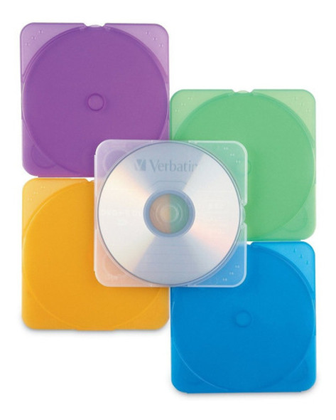 Verbatim Cd Dvd Color Trimpak Cases 10pk Assorted Home A 1