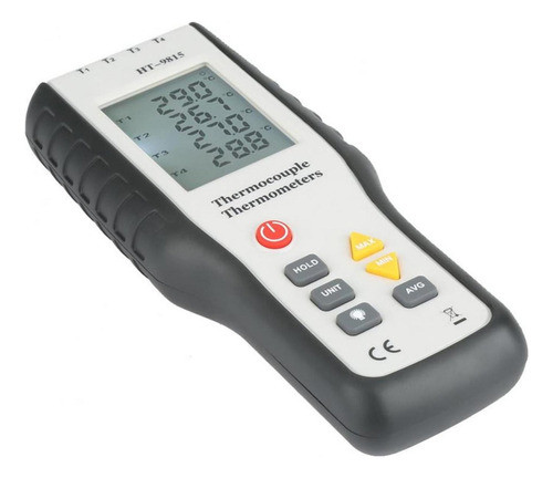 L Sensor Termopar Digital Tipo K De 4 Canais Ht-9815 0
