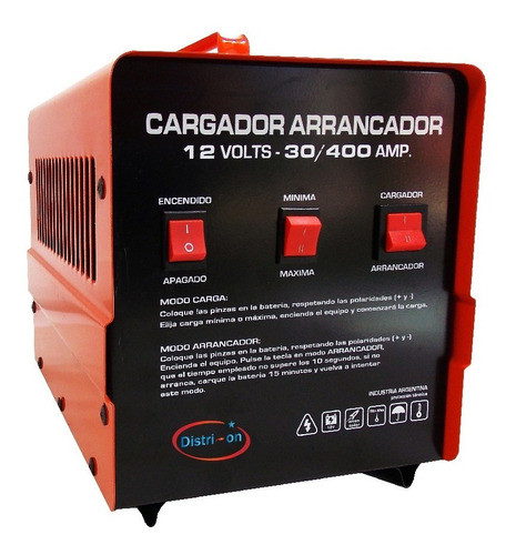Cargador Arrancador 12 Volts 30/400 Amp. 1