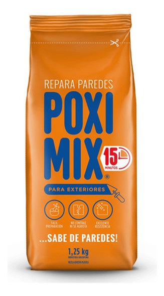 Poximix Uso Exterior Repara Grietas 1,25kg - Deacero 0 Poximix Uso Exterior Repara Grietas 1,25kg - Deacero 0