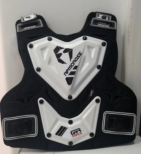 Pechera Rpm Gr1 Infantil Negra/blanco -bmmotopartes 1