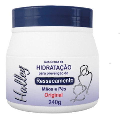 Creme Para Prevenção De Rachaduras Halley Mãos E Pés Kit 4un 1