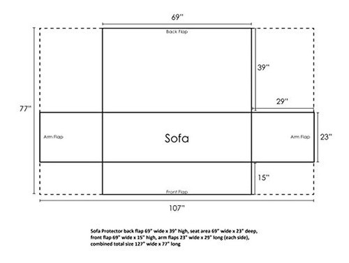 Barefoot Bungalow Paisley Slumber Furniture Protector Funda, 1