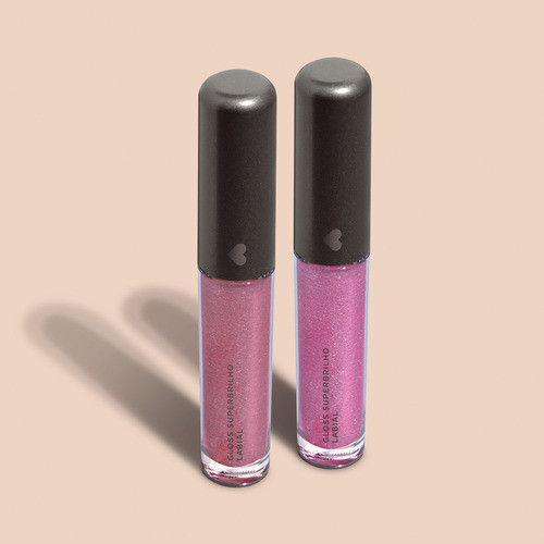 Combo Super Brilho: Gloss Rosa Rosex 4ml + Gloss Rosa Rosade 1