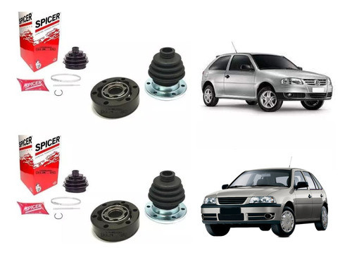 Kit X2 Homocineticas Lado Caja Vw Gol / Senda 33e Spicer 0