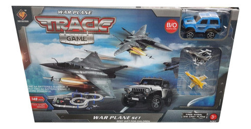 Pista De Auto Grande War Plane Set Game Jeg 663-z3 El Gato 1