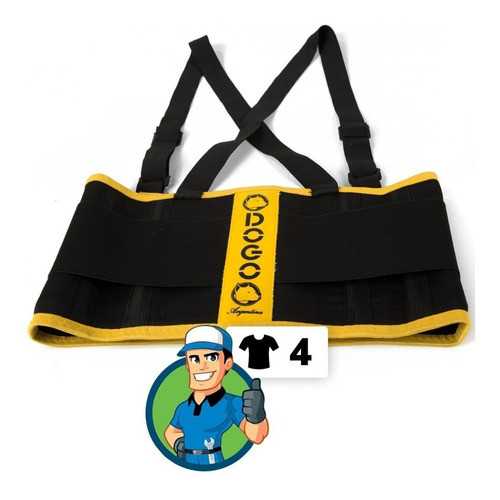 Faja Protectora Lumbar  Hercules  Talle 4 Para Postura Dogo 0