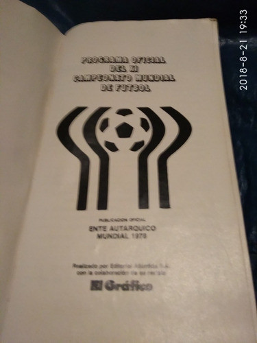 Programa Oficial Del Xi Campeonato Mundial De Fútbol. 1