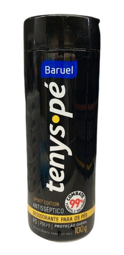Talco Tenys Pé Baruel Sport Kit Com 3 Unidades De 100g 1