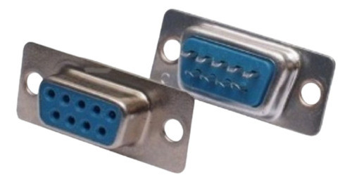 5 Peças - Conector Db9 Fêmea + Capa Preta Kit Curto Promoção 0