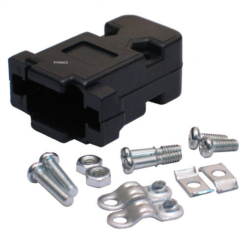 5 Peças - Conector Db9 Fêmea + Capa Preta Kit Curto Promoção 1