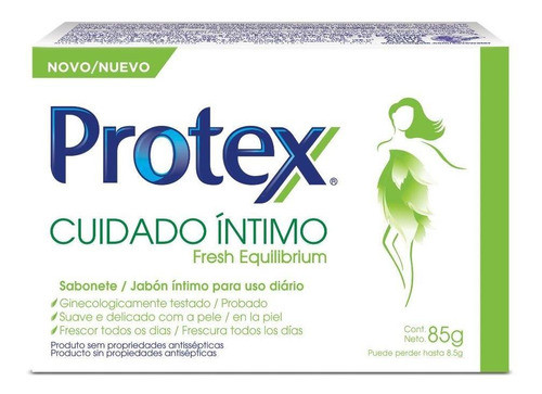 Sabonete Íntimo Barra Protex Fresh Equilibrium 85g 0