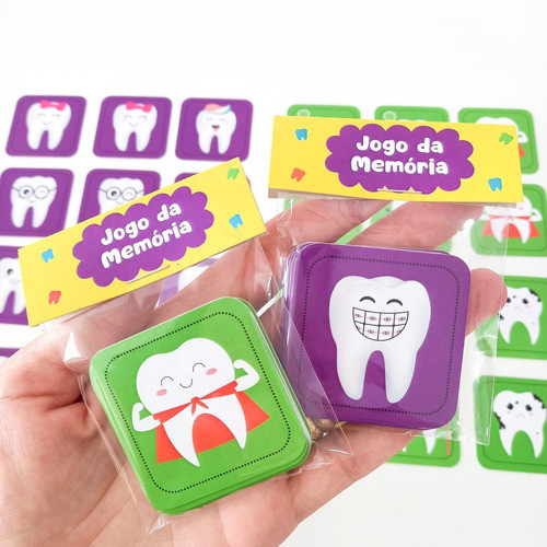 20 Jogo Da Memória Dentinhos Dentista Odontopediatria Dente 1