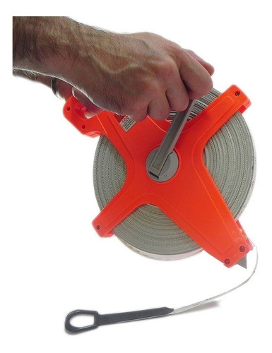 Cinta Metrica Agrimensor 50 Metros Manivela Plegable 0