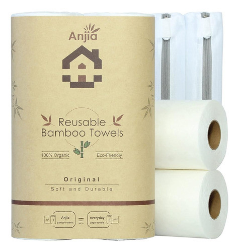 ~? Anjia® Original Toallas De Bambú Reutilizables (juego De 0