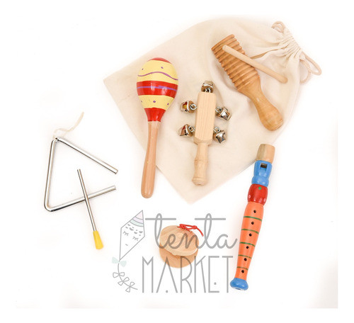 Instrumentos Musicales La Orquesta Percusión Infantil Madera 1