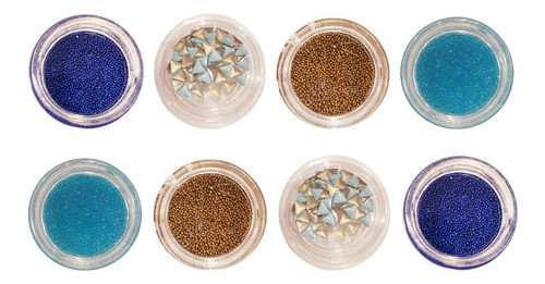 Thuya Set X8 Gibre Strass Decoración Uñas Manicuria 0