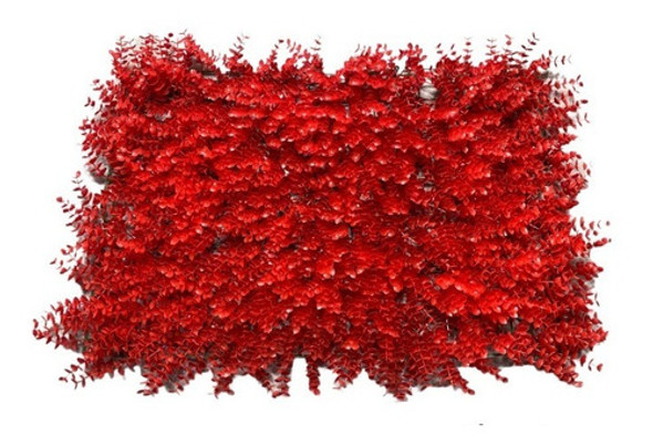 X6 Jardín Vertical Pasto Cerco Artificial Rojo 40x60 0