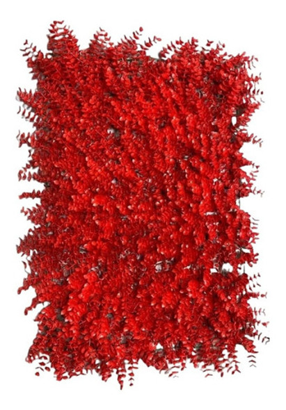 X6 Jardín Vertical Pasto Cerco Artificial Rojo 40x60 1