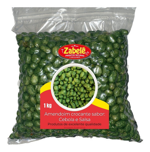 Amendoim Cebola E Salsa 1kg - Preço Bom Só Aqui Na Zabelê 0