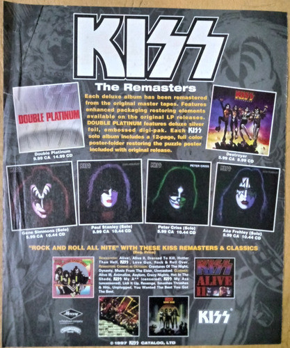 Kiss - The Remasters Propaganda 1 Hoja 0