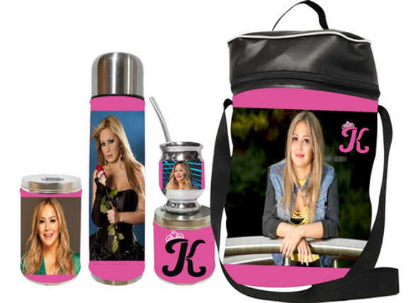 Equipo De Mate Set Matero Karina La Princesita. Ecocuero 0