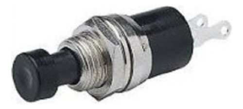 100 Peças - Chave Botão Pbs-110 Push-button Na 2t Preta 0