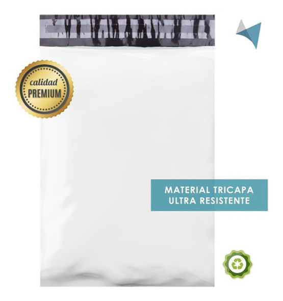 100 Bolsas Ecommerce Sobre Seguridad Blanco Opaco 42x54 N3 1 100 Bolsas Ecommerce Sobre Seguridad Blanco Opaco 42x54 N3 1