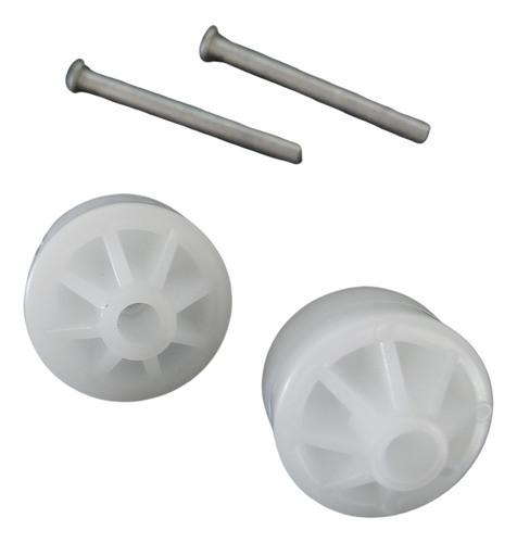 2 Pés Traseiros Rodinha + Eixo Refrigerador Brastemp Consul 0