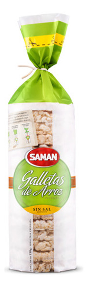 Galletas De Arroz Sin Sal Saman 130 Grs. 0