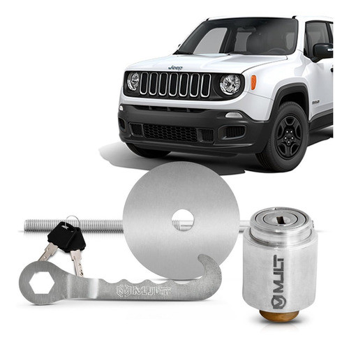 Trava Estepe Antifurto Jeep Renegade 2015 2016 2017 2018 19 0