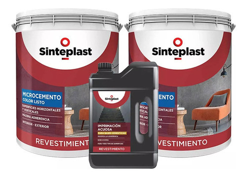 Recuplast Microcemento Sinteplast 3 Pasos X20k Don Luis Mdp 0