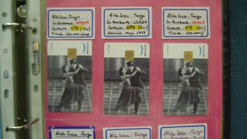 Tarjet Tel Coleccion Telecom Aldo Sessa Tango 2 Quebrada U 0