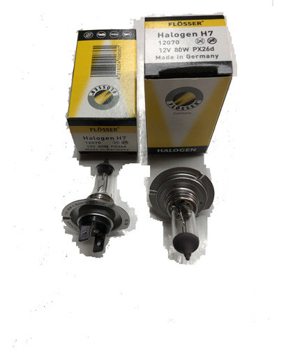 Par Lamparas Marca Flosser H7 12v 80w Alta Potencia Alemanas 0
