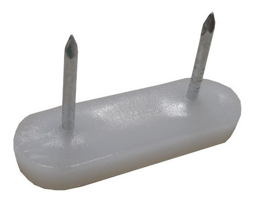 Patin Deslizador Pvc Con Clavo Doble 45mm X 18mm X 100 Unid 0