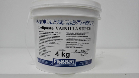 Delipaste Vainilla X 4 Kg 0