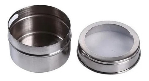 X1 Pimientero Especiero Salero Condimentero Imantado Acero 1